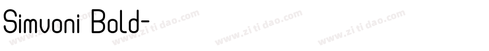 Simvoni Bold字体转换